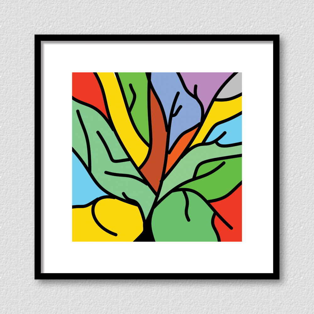 Colorful Tree Branches